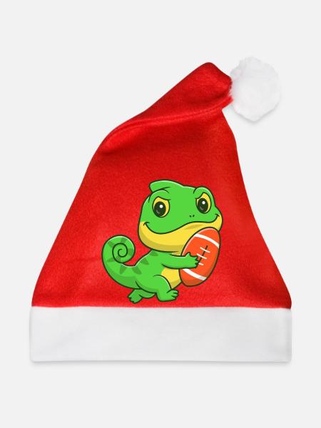 Dino-Gridiron-Niedlichkeit - Weihnachtsmütze - Rot