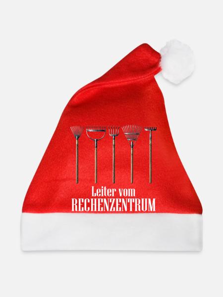 Leiter vom Rechenzentrum Gärtner - Weihnachtsmütze - Rot