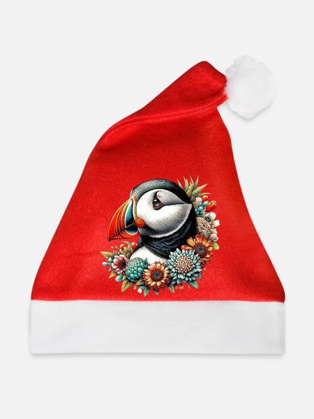 Papageitaucher - Weihnachtsmütze - Rot