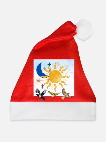 Himmel - Weihnachtsmütze - Rot - Vorne
