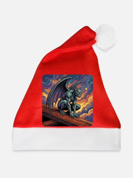 Gargoyle auf Sunset Ridge - Weihnachtsmütze - Rot