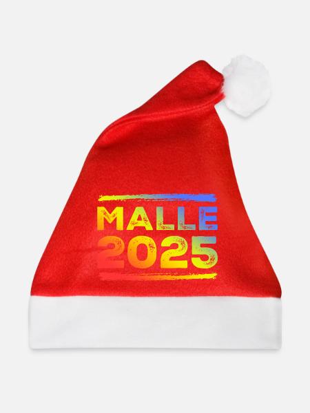 Malle 2025 Bunt - Weihnachtsmütze - Rot