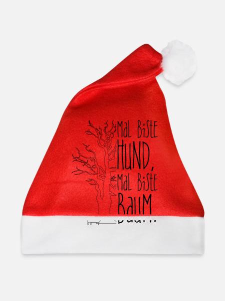 Mal Hund mal Baum - Weihnachtsmütze - Rot