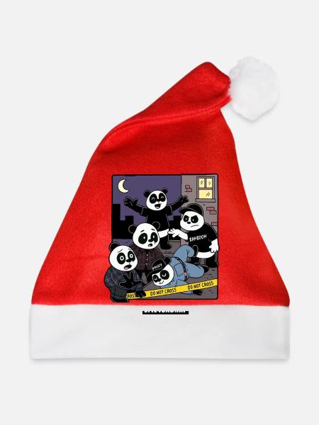 Pandas 4 Leben - Weihnachtsmütze - Rot
