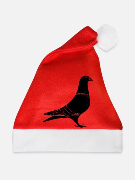 Brieftaube Schatten - Weihnachtsmütze - Rot - Vorne