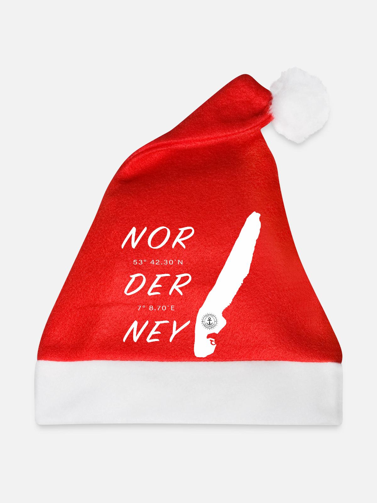 Norderney - Weihnachtsmütze - Rot - Vorne
