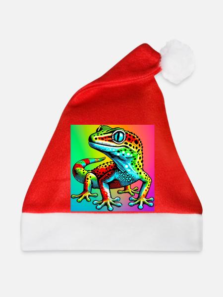Gecko - Weihnachtsmütze - Rot