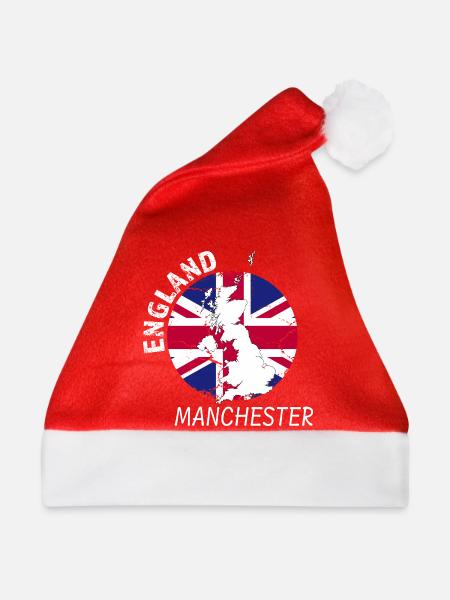 Manchester - Weihnachtsmütze - Rot