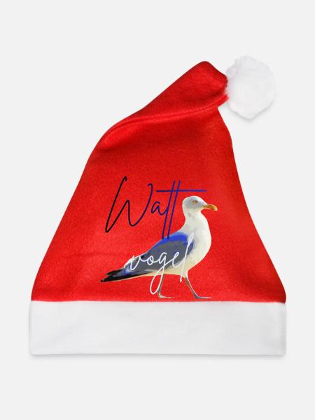Nordsee Möwe Wattvogel Ostsee - Weihnachtsmütze - Rot