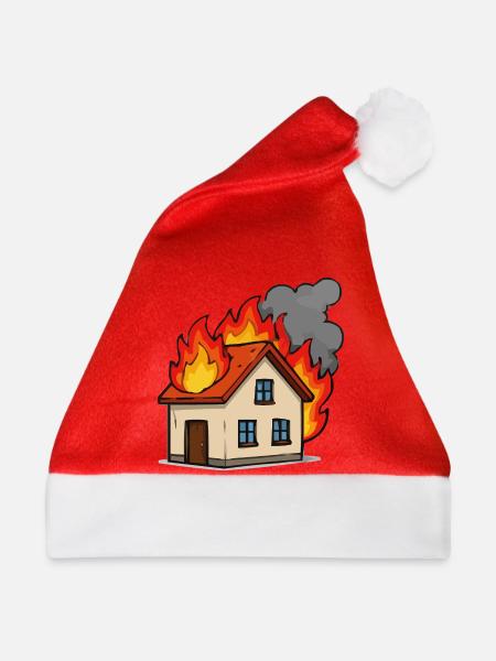 feuer-haus - Weihnachtsmütze - Rot