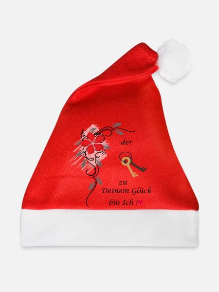Glück - Weihnachtsmütze - Rot