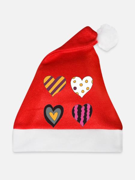 herzen variation vierte - Weihnachtsmütze - Rot