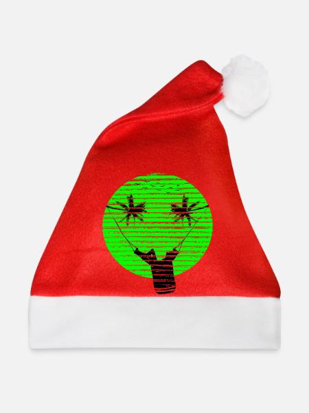 SMILEY-URLAUB - Weihnachtsmütze - Rot