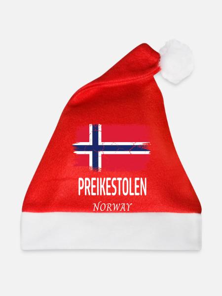 Preikestolen - Weihnachtsmütze - Rot