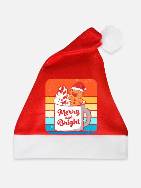 Lebkuchen Weihnachten Lebkuchenmann Gingerbread - Weihnachtsmütze - Rot