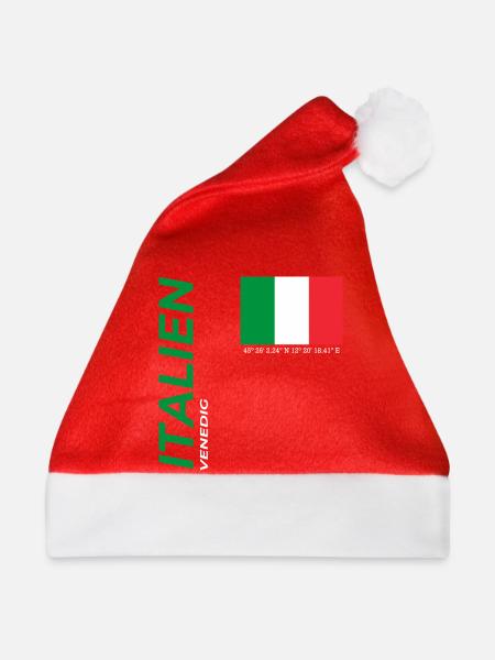 Venedig - Weihnachtsmütze - Rot
