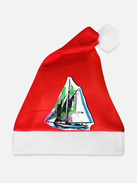 Segler Segelschiff Seefahrer - Weihnachtsmütze - Rot