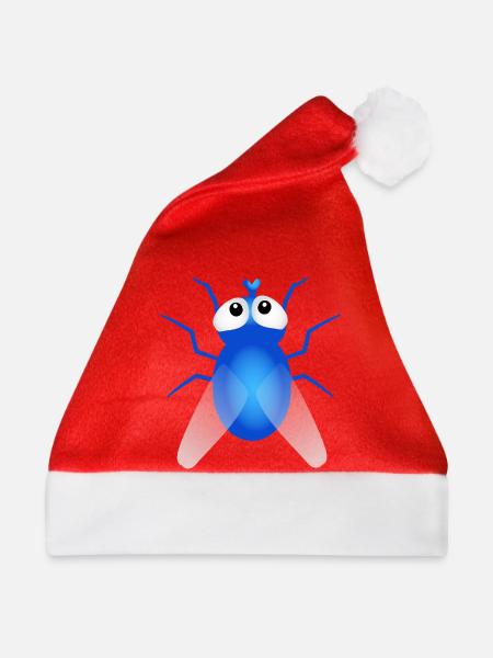 fliegen - Weihnachtsmütze - Rot