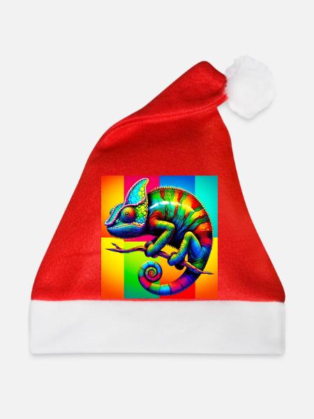 Chamäleon - Weihnachtsmütze - Rot