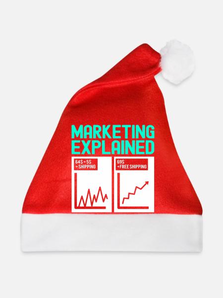 Marketing Manager - Weihnachtsmütze - Rot