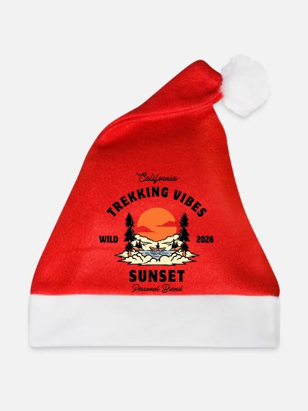 Trekking-Vibes - Weihnachtsmütze - Rot