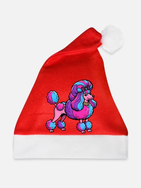 Neon Pudel Couture - Weihnachtsmütze - Rot
