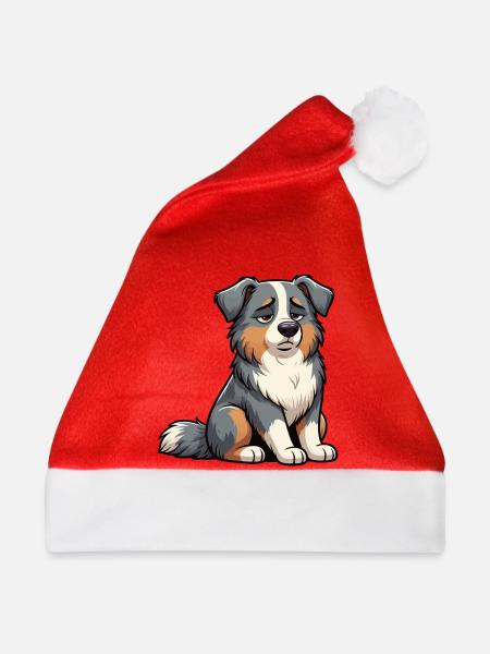 Australian Shepherd Aussie Aussiebesitzer Aussies - Weihnachtsmütze - Rot