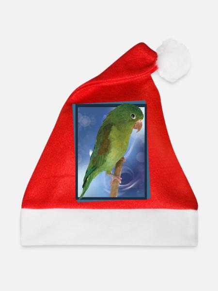 Der gebräunten Sittich - Weihnachtsmütze - Rot