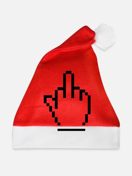 Mittelfinger - Weihnachtsmütze - Rot