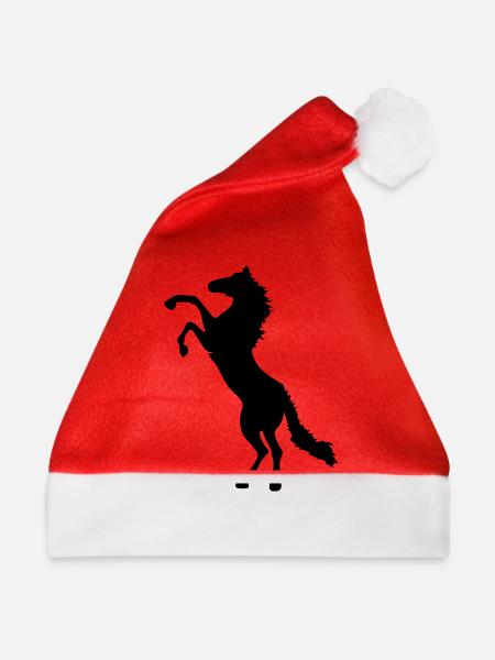 horse - Weihnachtsmütze - Rot
