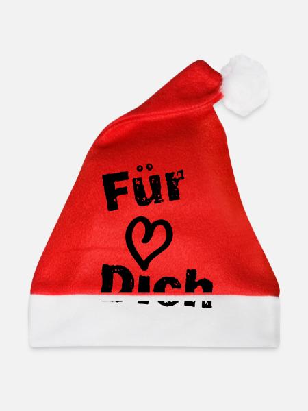 Für Dich - Weihnachtsmütze - Rot