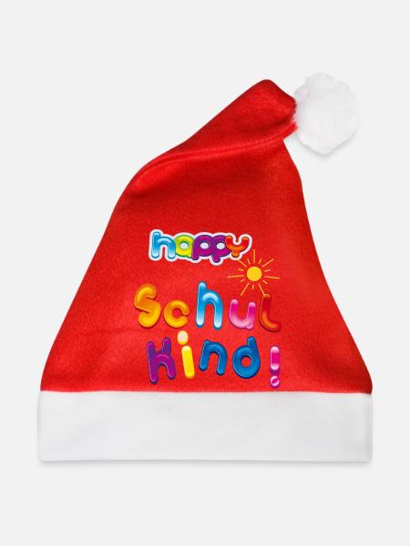 Happy Schulkind - Weihnachtsmütze - Rot