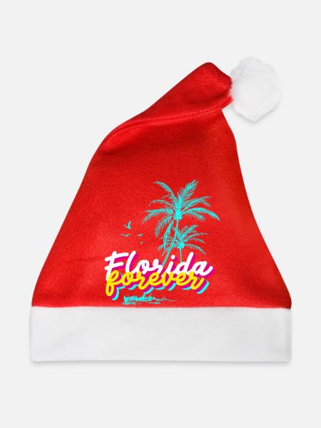 Florida Forever Palmenparadies - Weihnachtsmütze - Rot