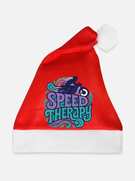Speed Therapy – Motorrad - Weihnachtsmütze - Rot
