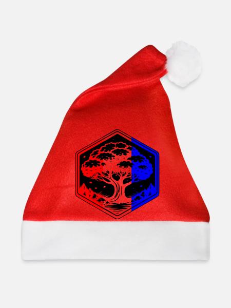 Baum-Frankreich - Weihnachtsmütze - Rot