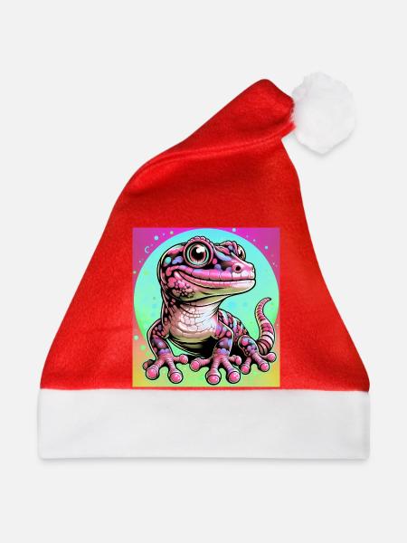 Gecko - Weihnachtsmütze - Rot