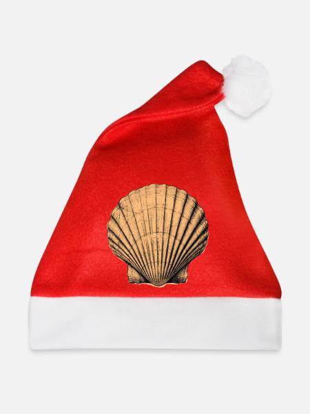 Meer Muschel - Weihnachtsmütze - Rot