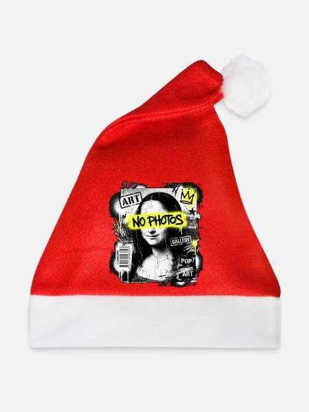 Die Mona Lisa Fatcap Marker - Weihnachtsmütze - Rot - Vorne