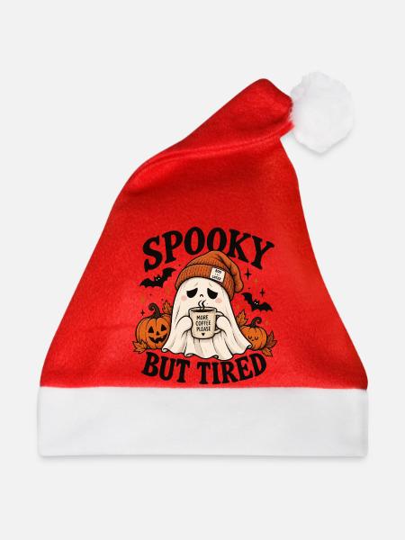Spukgeist Kaffee Müdigkeit - Weihnachtsmütze - Rot
