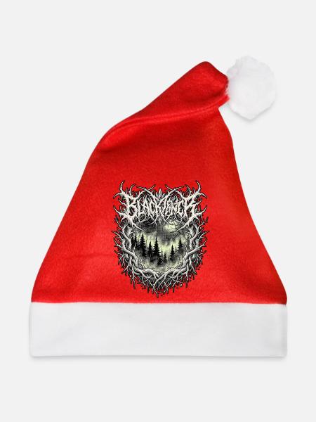 Black Metal Forest - Weihnachtsmütze - Rot - Vorne