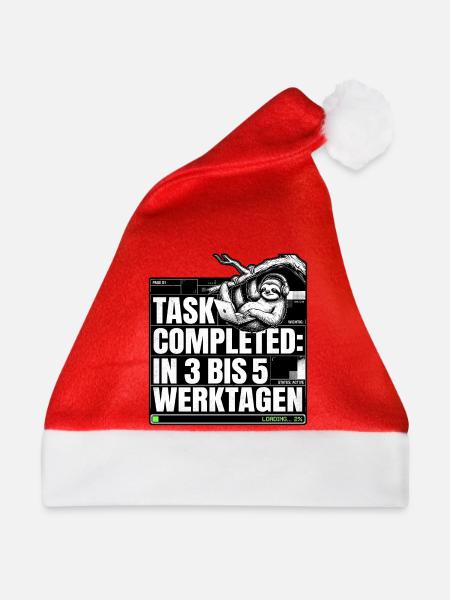 Büro Faultier - Weihnachtsmütze - Rot - Vorne