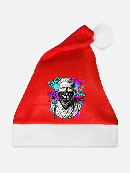 Kunst Statur Bandana - Weihnachtsmütze - Rot - Vorne