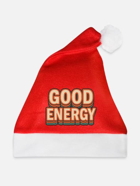 GOOD ENERGY – Retro Style Statement - Weihnachtsmütze - Rot