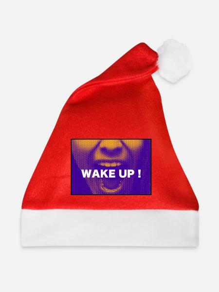Nachricht - Aufwachen - Weihnachtsmütze - Rot