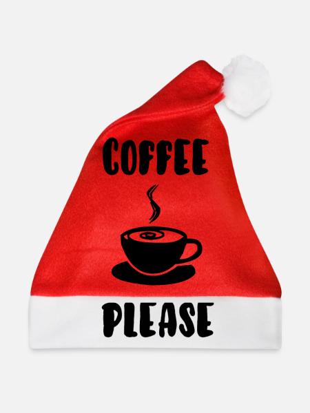 Kaffee bitte - Weihnachtsmütze - Rot
