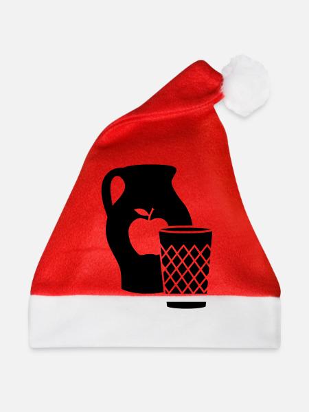 Bembel und Geripptes - Weihnachtsmütze - Rot