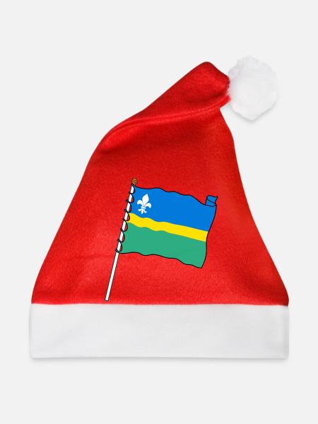 Flagge Flevoland die Flagge der Provinz Flevoland - Weihnachtsmütze - Rot - Vorne