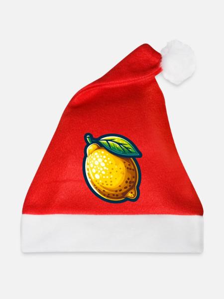 Lebendige Zitrone - Weihnachtsmütze - Rot
