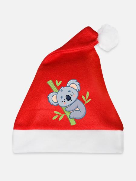 Weiche Ast-Schläfer-Koala - Weihnachtsmütze - Rot