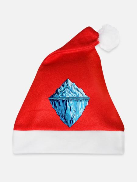 Der Eisberg, mehr als man denkt. - Weihnachtsmütze - Rot